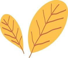 Leaf in Autumn Sensation Abstract Organic Shapes Illustration vector