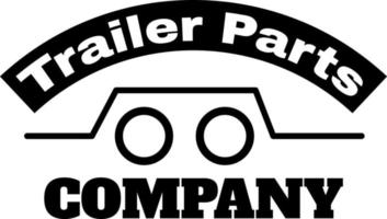 Trailer parts company free logo vector