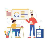 Business Team Work Illustration vector