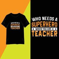 Teachers' day t-shirt design typography