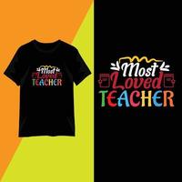 Teachers' day t-shirt design typography vector