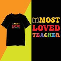 Teachers' day t-shirt design typography vector