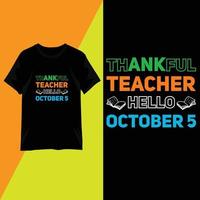 Teachers' day t-shirt design typography vector