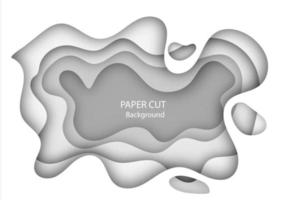 Fondo abstracto de tono de color blanco 3d, estilo de forma de corte de papel. Diseño de diseño para presentaciones de negocios, tarjetas, folletos, pancartas. vector
