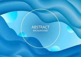 Abstract liquid background with geometric shapes in blue tones.Fluid Vector Illustration EPS10. Business Presentation.