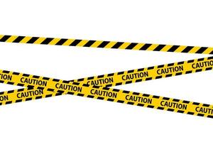 Danger, caution and warning seamless tapes. vector
