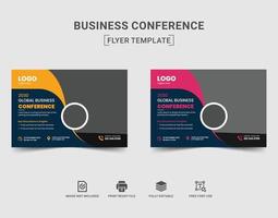 Corporate Business Conference Flyer Design vector