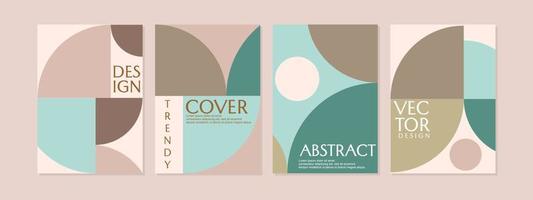 portada geométrica creativa minimalista.para folleto, revista, folleto, folleto, informe anual.plantillas de diseño de maquetas de portada en formato a4 vector