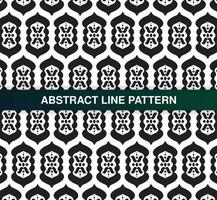 flat ornament line pattern design vector