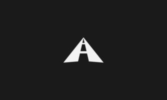 letter A logo Design or icon monochrome vector