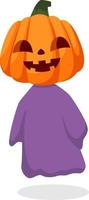 Halloween Pumpkin Character Design Illustration vector