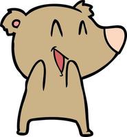 Vector bear character in cartoon style