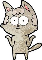 Vector cat character in cartoon style