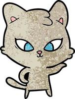 Vector cat character in cartoon style