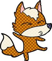 Vector fox character in cartoon style