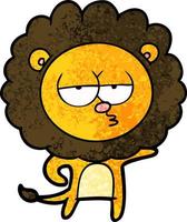 Vector lion in cartoon style