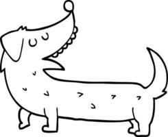 line drawing dog vector
