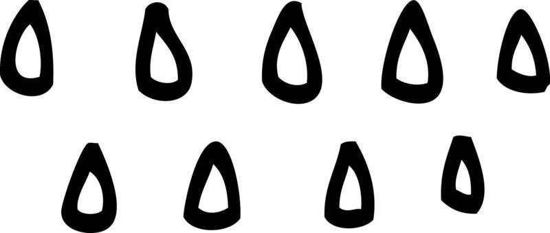 line drawing cartoon rain