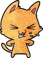 Vector cat character in cartoon style