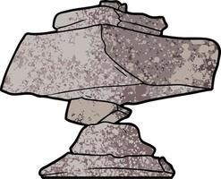 Vector balanced rocks in cartoon style