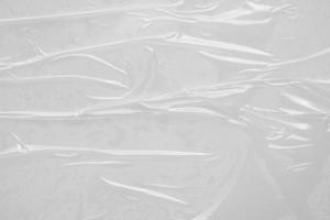 White plastic film wrap texture background photo