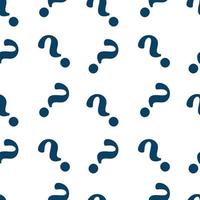 Question mark seamless pattern vector