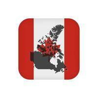 bandera de canadá, colores oficiales. ilustración vectorial vector