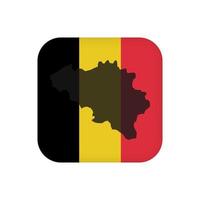 Belgium flag, official colors. Vector illustration.