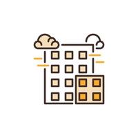 City Buildings vector concept colored icon