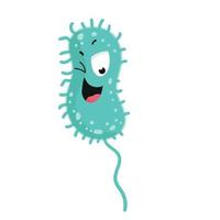 bacterias con emoción vector