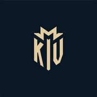 KV initial for law firm logo, lawyer logo, attorney logo design ideas vector