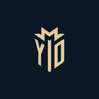 YD initial for law firm logo, lawyer logo, attorney logo design ideas vector