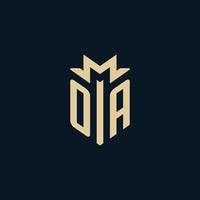 OA initial for law firm logo, lawyer logo, attorney logo design ideas vector