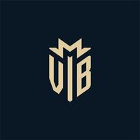 VB initial for law firm logo, lawyer logo, attorney logo design ideas vector