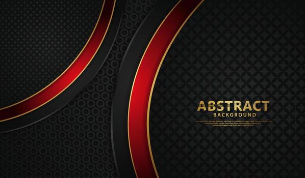 capas de superposición de lujo fondo abstracto con efecto de líneas, realista sobre fondo oscuro texturizado. ilustración vectorial vector