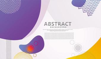 Dynamic style banner design with fluid color gradient elements vector