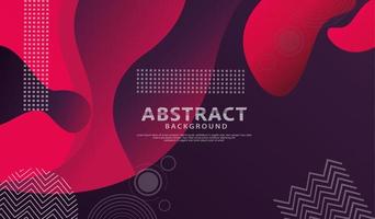 Dynamic style banner design with fluid color gradient elements vector