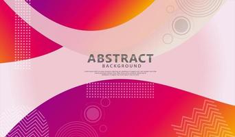 Dynamic style banner design with fluid color gradient elements vector