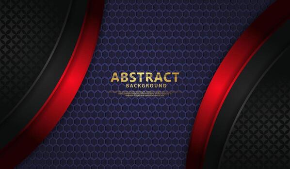 fondo abstracto de capas superpuestas de lujo con efecto de líneas vector