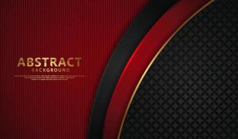 Luxury overlap layers abstract background with lines effect, realistic on textured dark background. vector illustration