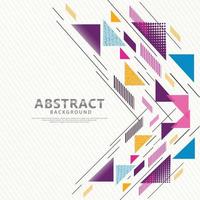 futuristic and dynamic colorful triangle lines composition ornament and texture modern pattern background vector