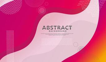 Dynamic style banner design with fluid color gradient elements vector