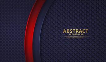Luxury overlap layers abstract background with lines effect, realistic on textured dark background. vector illustration