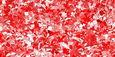 Light Red vector texture with random triangles.