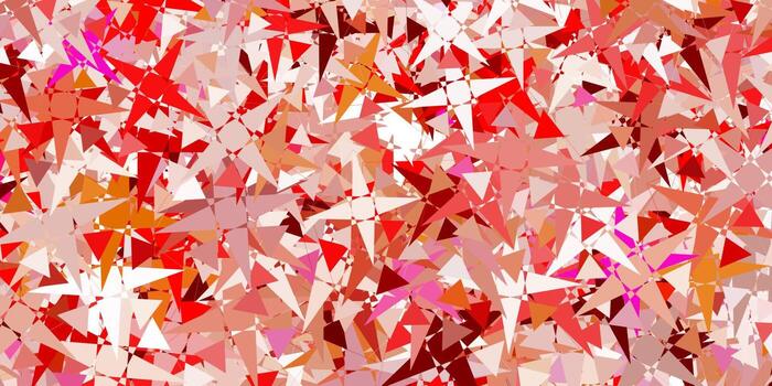 Light Red, Yellow vector layout with triangle forms.