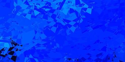 Dark BLUE vector backdrop with triangles, lines.