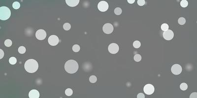 Light Green vector texture with circles, stars.