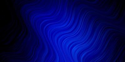 Dark BLUE vector background with bent lines.