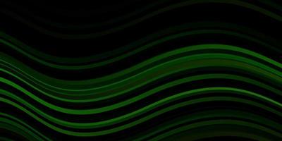 Dark Green, Red vector background with lines.