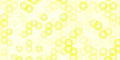patrón vectorial amarillo claro con elementos mágicos. vector